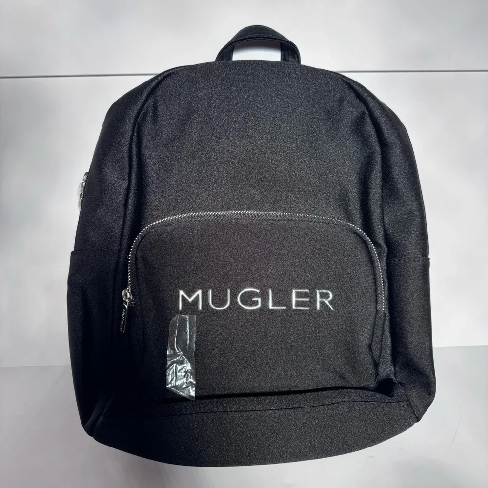 New Mugler Neoprene Backpack Black